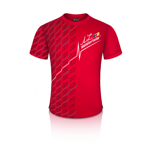 T-shirt - Baumwolle - Kurze Ärmel - Rot - AZ-MT Design